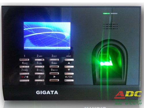 Máy chấm công vân tay và thẻ cảm ứng GIGATA 839